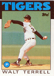 1986 Topps Baseball Cards      461     Walt Terrell